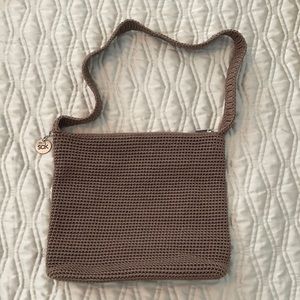 The SAK Brown/Mocha Crochet Shoulder bag